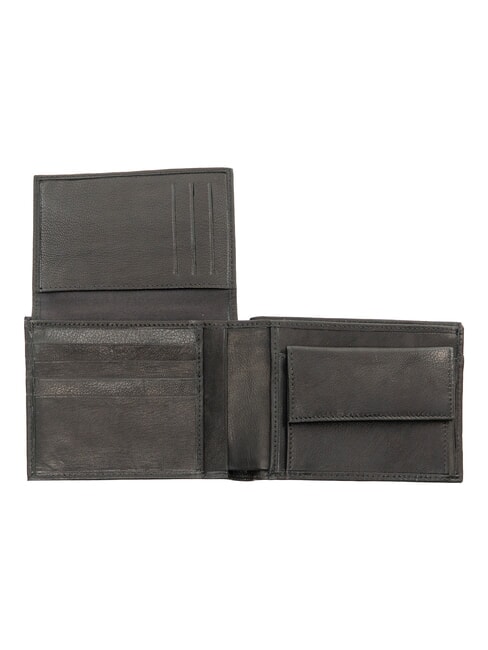 HAMMARED Cartera grande de cuero negro - Carteras Hombre
