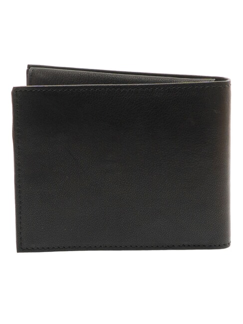 HAMMARED Cartera grande de cuero negro - Carteras Hombre