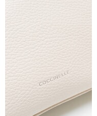 COCCINELLE AGATEA Bolso de hombro de piel blanco - Bolsos Mujer - 3
