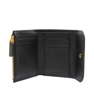 COCCINELLE DEW Cartera compacta de cuero negro - Carteras Mujer - 2
