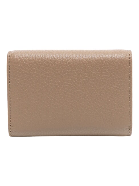 DEW Cartera compacta de cuero topo c&aacute;lido - Carteras Mujer