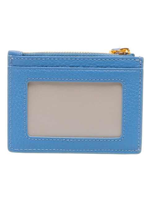 DEW Tarjetero de cuero azul - Carteras Mujer