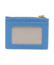 COCCINELLE DEW Tarjetero de cuero azul - Carteras Mujer - 3