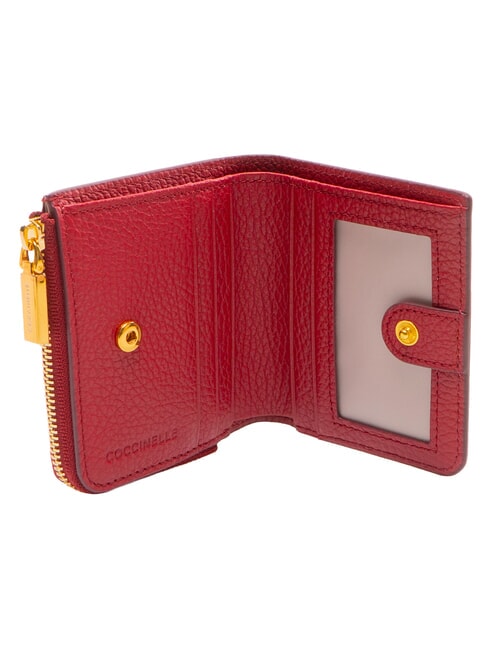 MYRINE Cartera compacta de cuero sangr&iacute;a - Carteras Mujer