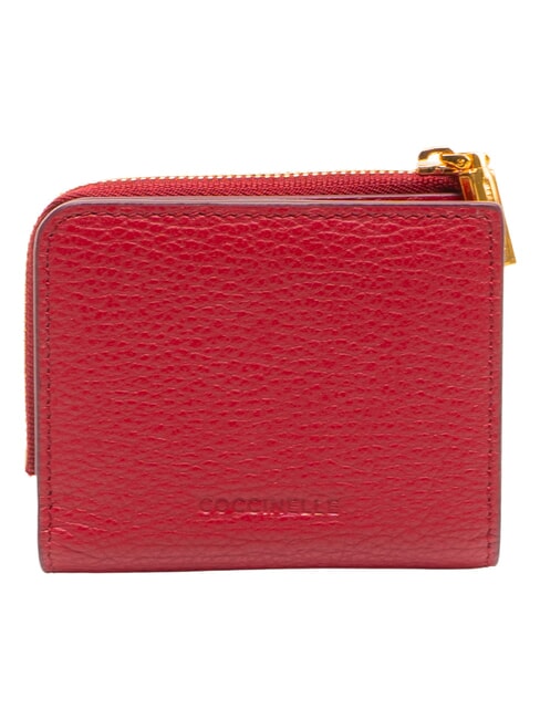 MYRINE Cartera compacta de cuero sangr&iacute;a - Carteras Mujer