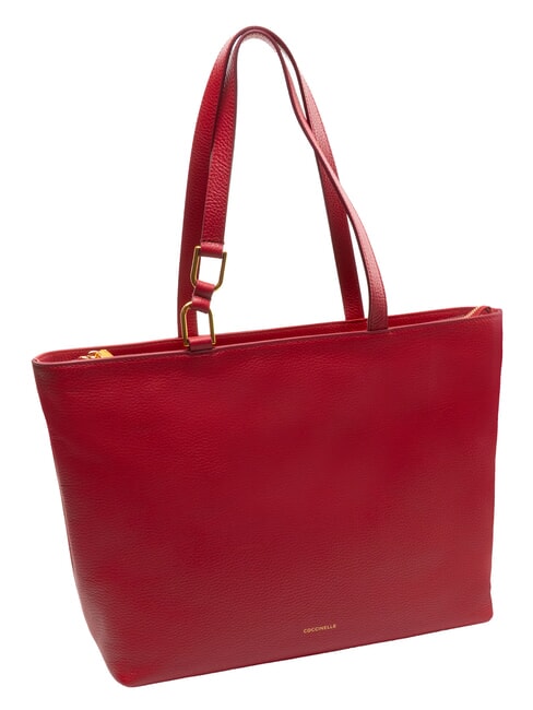 SAGITTA Bolso de hombro de piel sangr&iacute;a - Bolsos Mujer