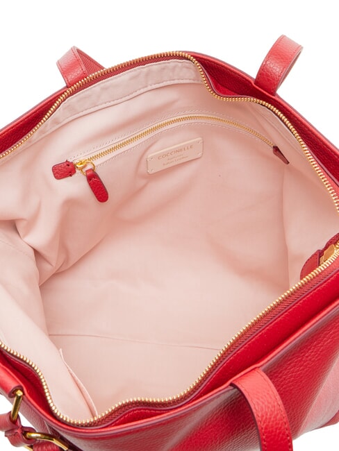 SAGITTA Bolso de hombro de piel sangr&iacute;a - Bolsos Mujer