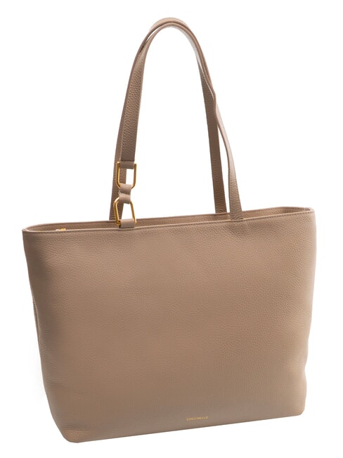 SAGITTA Bolso de hombro de piel topo c&aacute;lido - Bolsos Mujer