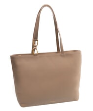 COCCINELLE SAGITTA Bolso de hombro de piel topo c&aacute;lido - Bolsos Mujer - 2