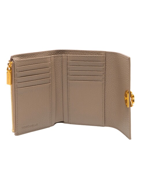BINXIE Cartera con monedero, de piel. topo c&aacute;lido - Carteras Mujer