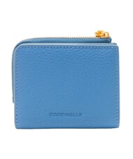 COCCINELLE MYRINE Cartera compacta de cuero azul - Carteras Mujer - 3