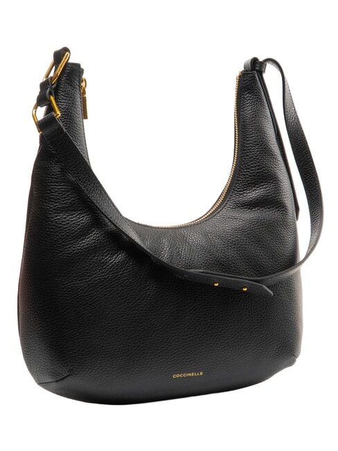 SAGITTA Bolsa de papel de cuero, cuero negro - Bolsos Mujer