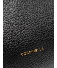 COCCINELLE SAGITTA Bolsa de papel de cuero, cuero negro - Bolsos Mujer - 3