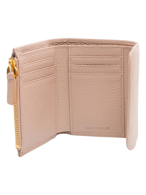 DEW Cartera compacta de cuero rosetas - Carteras Mujer