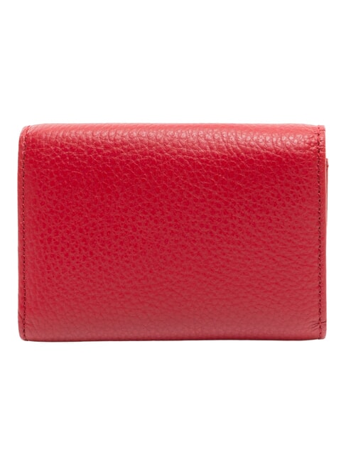DEW Cartera compacta de cuero sangr&iacute;a - Carteras Mujer