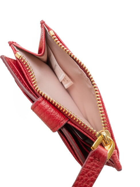 DEW Tarjetero de cuero sangr&iacute;a - Carteras Mujer