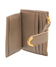COCCINELLE DEW Tarjetero de cuero topo c&aacute;lido - Carteras Mujer - 2