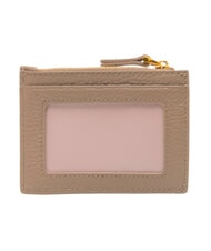COCCINELLE DEW Tarjetero de cuero topo c&aacute;lido - Carteras Mujer - 3