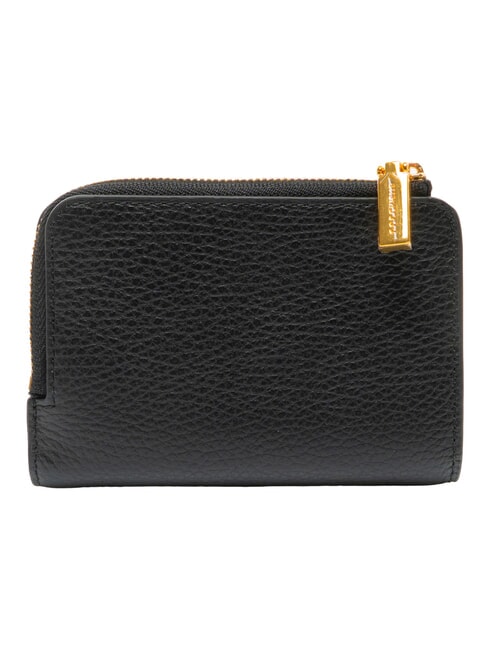 BINXIE Cartera compacta de cuero negro - Carteras Mujer