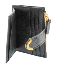 COCCINELLE DEW Tarjetero de cuero negro - Carteras Mujer - 2