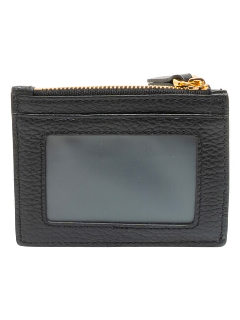DEW Tarjetero de cuero negro - Carteras Mujer