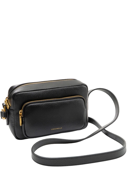 SAGITTA Mini habitaci&oacute;n de cuero negro - Bolsos Mujer