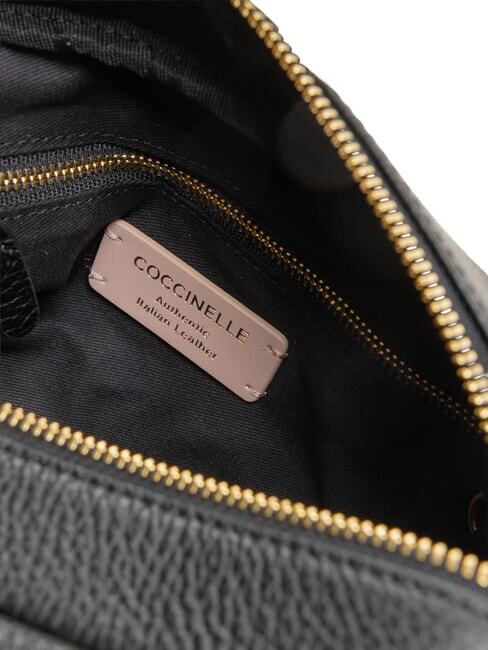 SAGITTA Mini habitaci&oacute;n de cuero negro - Bolsos Mujer
