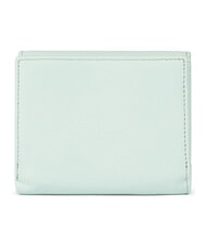 BRACCIALINI BASIC Cartera peque&ntilde;a de piel con solapa celestial - Carteras Mujer - 2