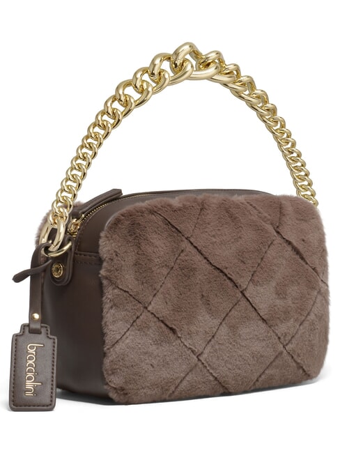 ICONS Minibolso de hombro marr&oacute;n - Bolsos Mujer