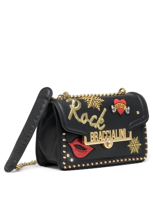 ROCK Bolso de hombro negro - Bolsos Mujer
