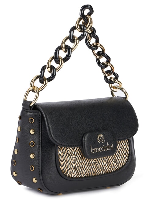 CHAIN Minibolso con correa para el hombro negro - Bolsos Mujer