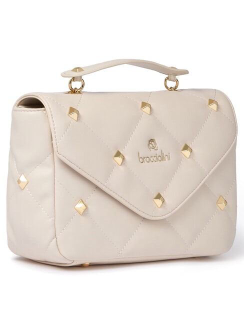 QUILT Bolso con correa para el hombro beige - Bolsos Mujer