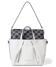 BRACCIALINI GIO Bolso con pochette extra&iacute;ble blanco - Bolsos Mujer - 4