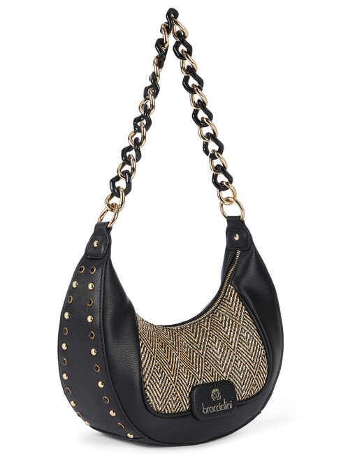 CHAIN Bolso de hombro negro - Bolsos Mujer