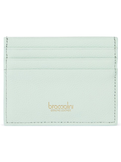 BASIC Tarjetero plano de cuero celestial - Carteras Mujer