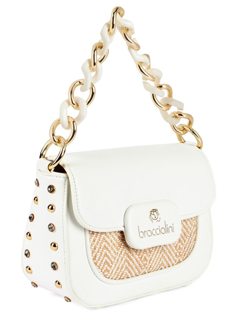 CHAIN Minibolso con correa para el hombro blanco - Bolsos Mujer
