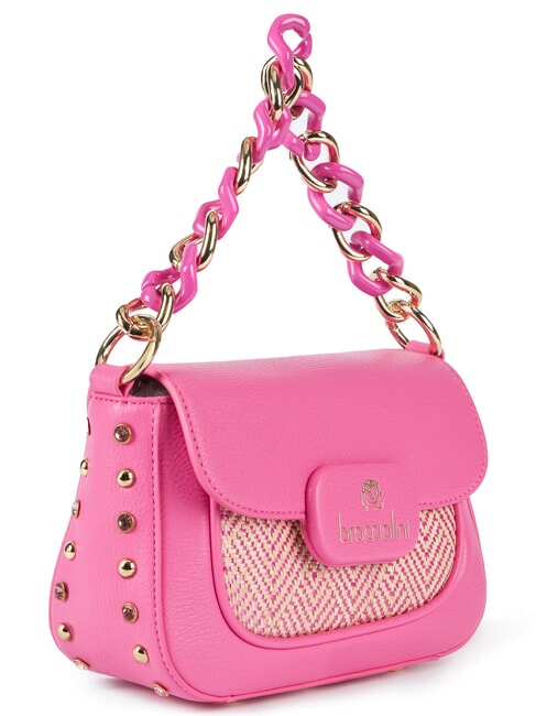 CHAIN Minibolso con correa para el hombro fucsia - Bolsos Mujer