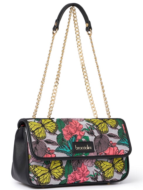 JACQUARD Bolso de hombro / bolso cruzado negro m&uacute;ltiple - Bolsos Mujer