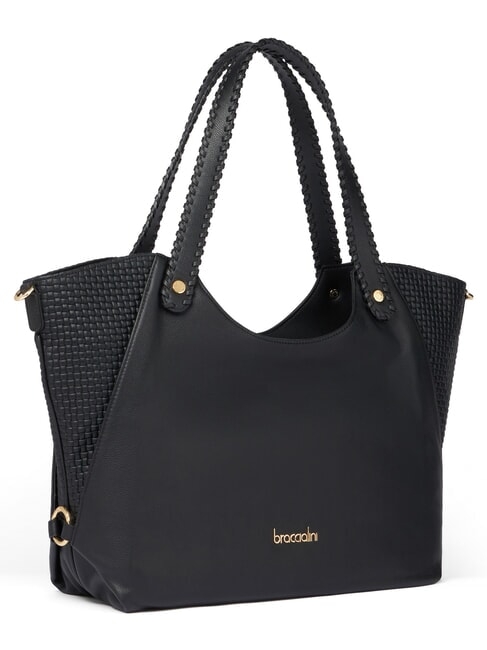 NAOMI Bolso de hombro de piel negro - Bolsos Mujer