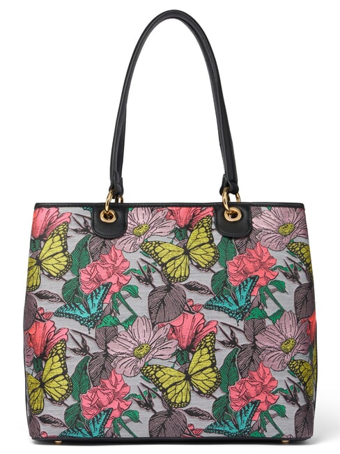 JACQUARD Bolso de hombro con correa para el hombro. negro m&uacute;ltiple - Bolsos Mujer
