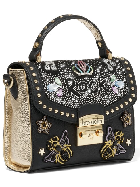 ROCK Minibolso con correa para el hombro negro - Bolsos Mujer