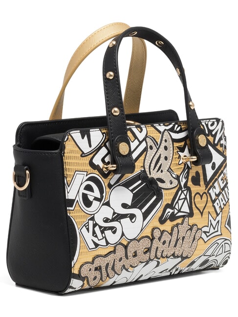 MURALES Bolso de mano con bandolera oro - Bolsos Mujer