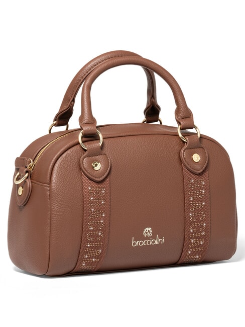 GISELLE Bolso de mano con correa para el hombro. marr&oacute;n - Bolsos Mujer
