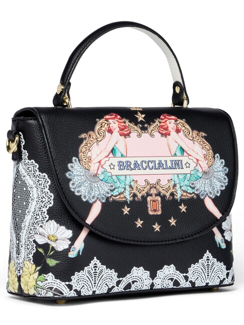 BRITNEY Bolso de mano con correa para el hombro. negro - Bolsos Mujer