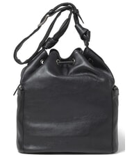 BRACCIALINI NORA Cubo de hombro, en cuero negro - Bolsos Mujer - 3