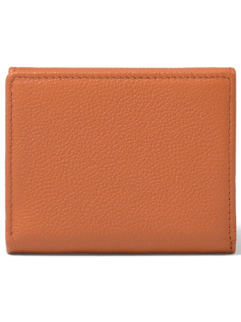 BASIC Cartera peque&ntilde;a de cuero marr&oacute;n - Carteras Mujer