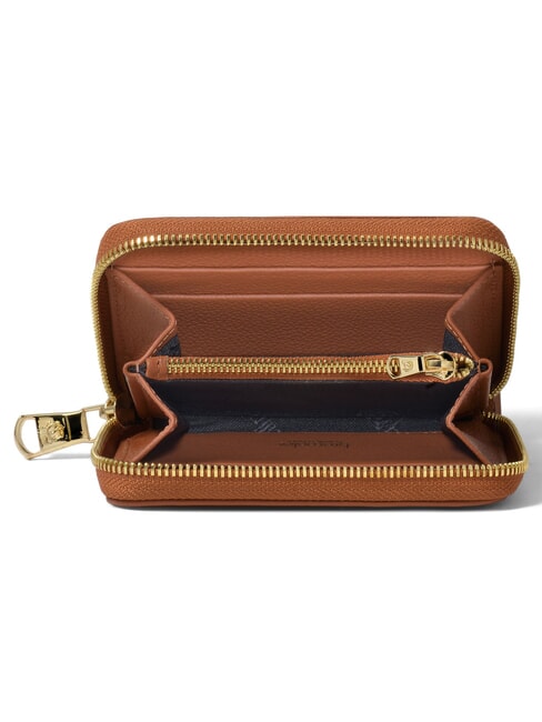 BASIC Cartera de cuero para mujer marr&oacute;n - Carteras Mujer