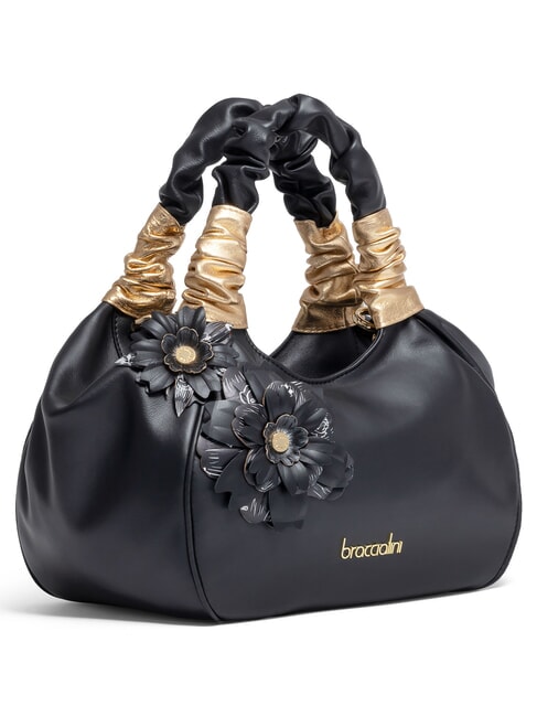 SARA Bolso de piel con correa para el hombro. negro - Bolsos Mujer