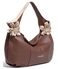 BRACCIALINI SOFIA Bolso de hombro de piel marr&oacute;n - Bolsos Mujer - 2