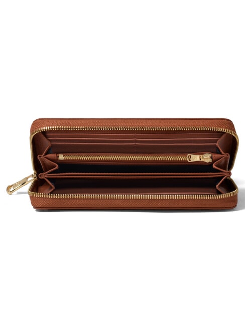 BASIC Cartera con cremallera marr&oacute;n - Carteras Mujer
